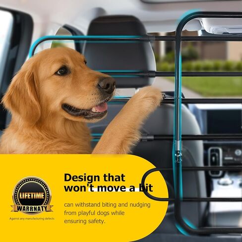 Universal Fit Dog Jarrier لسيارات الدفع الرباعي ، سيدان ، شاحنة ، مقعد أمامي/خلفي ، 6 الحبال المرنة والفولاذ الثابت in Kuwait