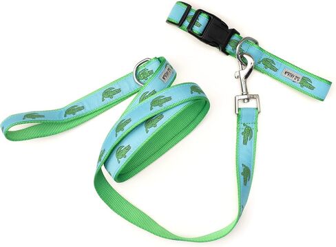 The Worthy Dog Football Field Dog Collar, Adjustable and Comfortable Nylon Pets Collar With Strong Quick Release Buckle Fits Large Dogs Green in Saudi Arabia