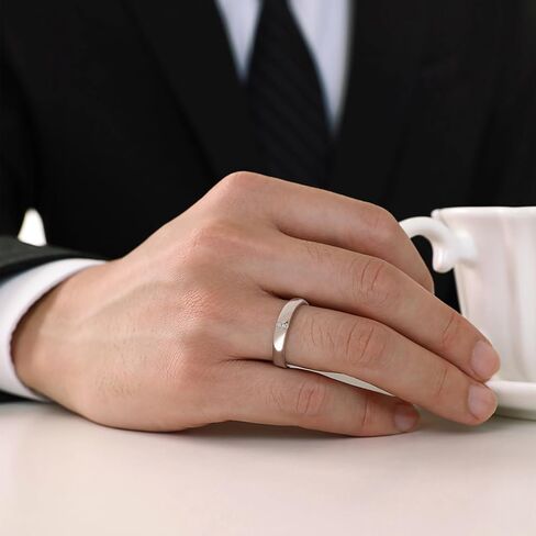 حلقات Meissa Beins Silver Silver Dainty Bands Men and Women Rings 7 Cubic Zirconia Stones Matching Ring Size (مجموعة من حلقتين) in Saudi Arabia