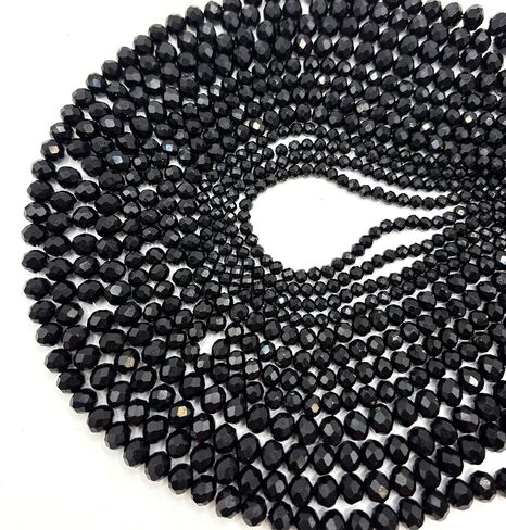 1040pcs حبات زجاجية متنوعة الحجم ، حبات زجاجية بلورية 4/6/8 ملم لصنع المجوهر in Saudi Arabia