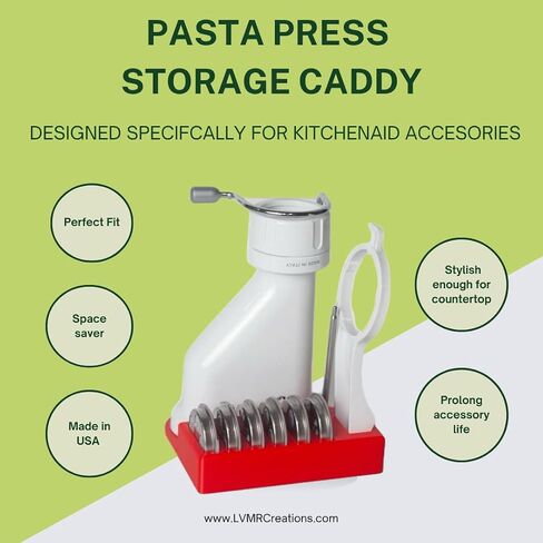 تخزين الملحقات Caddy -Storage for Kitchen Aid Pasta Press (متوافقة مع Aid Kitchen KSMPEXTA) in Saudi Arabia
