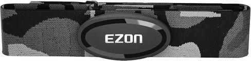 حزام الصدر لمراقبة معدل ضربات القلب من EZON C009Pro، ANT+& Bluetooth 5.1 بروتوكول مزدوج، عمر بطارية يصل إلى 400 ساعة، متوافق مع Polar/Strava/Wahoo/Peloton، مثالي لتدريب اللياقة البدنية وركوب الدراجات in Kuwait