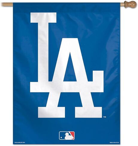 لافتة رأسية Wincraft MLB Los Angeles Dodgers مقاس 28x40، مقاس واحد، لون الفريق in Kuwait