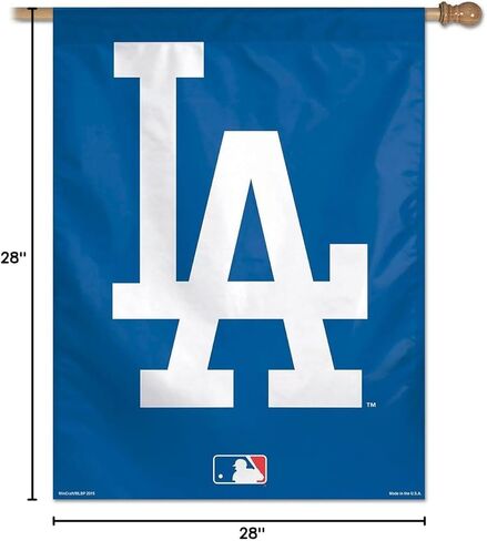 لافتة رأسية Wincraft MLB Los Angeles Dodgers مقاس 28x40، مقاس واحد، لون الفريق in Kuwait