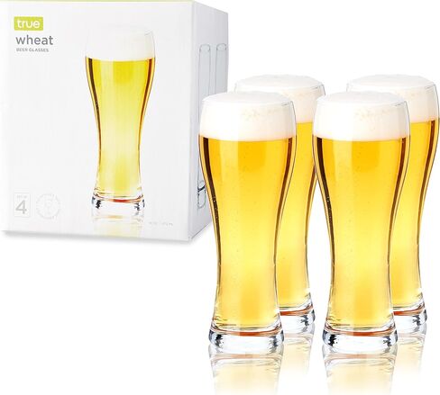True Craft Beer Tasting Kit Glasses, Dishwasher Safe for Drinking IPAs, Tulips, Hefeweizen, and Imperial Pint Glassware, Set of 4 in Saudi Arabia