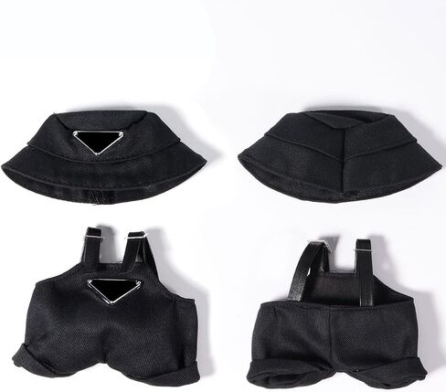 AICase for Labubu Clothes Designer/for Labubu Outfits,Clothes Set for 17cm Lububu Doll,2 Piece Set Hat Clothing for LA BUBU, Boys and Girls Stylish Adorable Dolls Clothes Accessories (No Doll)_1 in Saudi Arabia