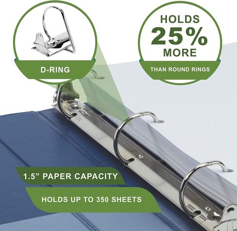 Samsill Plant المستندة إلى 2 بوصة D-Ring ، مصنوعة في الولايات المتحدة الأمريكية ، View Binder ، صديقة للبيئة ، معتمدة من وزارة الزراعة الأمريكية ، واحدة ، منفردة ، Indigo in Saudi Arabia