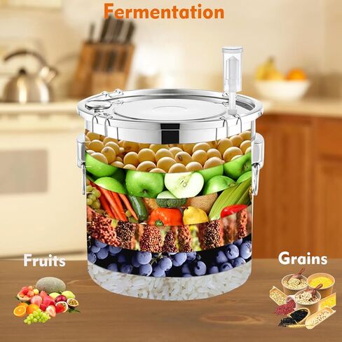 Shine Still 5 Gal 3 Pots Distillery Kit للكحول أنبوب النحاس من الفولاذ المقاوم للصدأ مكتملًا بمضخة المياه المعدنية المضادة للمياه المعدنية تخمير الخطوط الجوية للتقطير للويسكي والبراندي وما إلى ذلك. in Kuwait