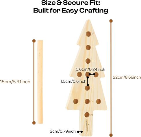Karsspor Bow Making Tool for Wreaths, Wooden Ribbon Bows Maker for Creating Gift Bows, Corsages, Bow Making Supplies for Party Decoration, Various Crafts(Double-Sided) in Kuwait