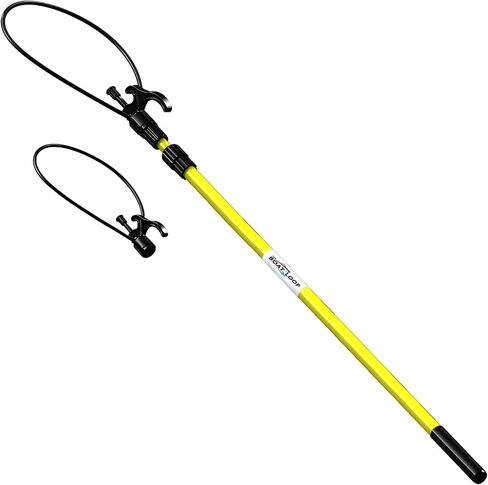 Extendable Boat Hook & Flexible Loop with Quick-Lock System– Fiberglass Pole with Rubber Guard, Available in 3 Adjustable Lengths from 2-8ft – Boat Line & Rope Handler – Ideal for Solo Docking in Saudi Arabia