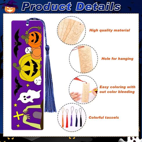 100 PCS Fall Wood Latclms Kit DIY Crafts Kit ، 50 مجموعة ملونة مرجعية فارغة مع شرابة لفن الفصل الدراسي يترك القرع للطلاب المعلمين المدارس مكافأة عيد الشكر in Saudi Arabia