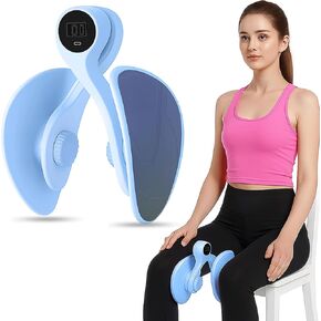 Thigh Master Hip Trainer Kegel Exerciser 0-120 Lbs Adjustable Resistance, Pelvic Floor Exercise Devices with 5 Resistance Bands, Inner Thigh Exerciser for Women Men, Thigh Exercise Equipment in Kuwait
