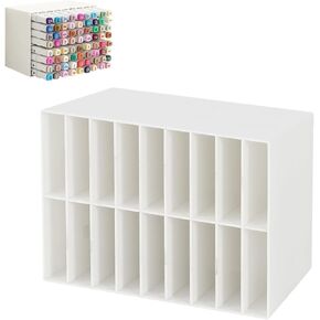 ماركت منظم للمكتب ، رف تخزين حامل القلم الأفقي ، عقد 72 صناعًا ، ورسم منظمي الفنون والتخزين للمنزل ، وغرفة الحرفية ، والمكتب (واضح) in Kuwait