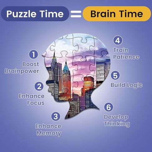 500 Piece Puzzle for Adult,Commercial Street Jigsaw Puzzle for Kids Adult Seniors,Puzzle with Letters on Back for Kids Ages 8-10 10-12,Challenging Family Game Great Gift for Family Friends,20.5*15 In in Saudi Arabia