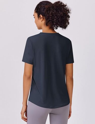 قمم تجريب ناعمة من Pinspark للنساء قصير الأكمام Upf Sun Shirt Quick Dry Dry Dryitic Yoga قمصان الصالة الرياضية المشي لمسافات طويلة شاطئ الصيد أعلى in Saudi Arabia