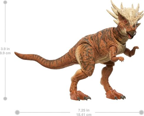 Mattel Jurassic World Hammond Collection Dinosaur Action Figure Toy, Atrociraptor Tiger, Premium Movie Design Glass Eyes & 13 Points Articulation in Saudi Arabia