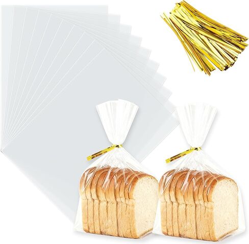 Zhewtoen 100 PCS 4 × 6 بوصة أكياس السيلوفان واضحة مع علاقات ملونة ملونة ، والبلاستيك الصافي ، والتشيلو ، وأكياس الحلوى لملفات تعريف الارتباط ، والفشار ، ولف هدايا صغيرة ، ومصالح الحفلات ، وتغليف المخبز in Kuwait