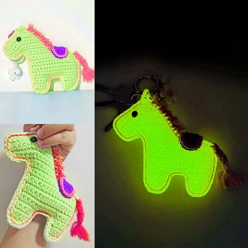 5 Rolls 55 Yards Glow in Dark Yarn,Multicolor Sewing Crocheting Supplies Knitting Luminous Yarns,Glow in The Dark Yarn for Crocheting,Crochetings Yarns for DIY Knitting Party Supplies in Saudi Arabia