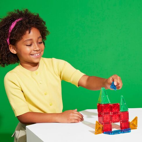 مجموعة Magna-Tiles Micromags Winter Wonder Travel Set مجموعة بناء مغناطيسية 26 قطعة ، العلامة التجارية الأصلية للمبنى المغناطيسي in Saudi Arabia