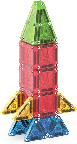 مجموعة Magna-Tiles Micromags Winter Wonder Travel Set مجموعة بناء مغناطيسية 26 قطعة ، العلامة التجارية الأصلية للمبنى المغناطيسي in Saudi Arabia