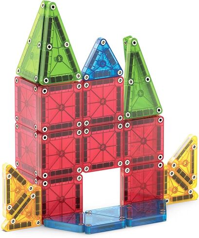 مجموعة Magna-Tiles Micromags Winter Wonder Travel Set مجموعة بناء مغناطيسية 26 قطعة ، العلامة التجارية الأصلية للمبنى المغناطيسي in Saudi Arabia