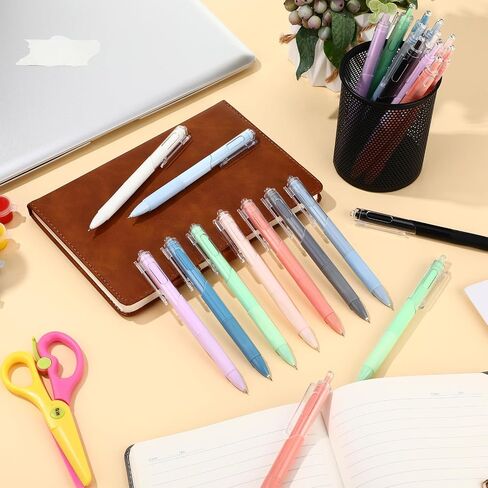 200 Pack Gel Pens Bulk 0.5mm Black Gel Pen Retractable Fine Point Pens Quick Drying Smooth Writing with Comfortable Grip for School Office Journaling Note Taking and Homework in Saudi Arabia