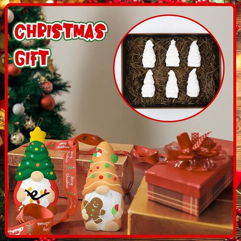 Eersida 6 Sets Day of The Dead Ready to Paint Your Own Sugar Skull 3D Statues 4'' DIY Unpainted Ceramics Skull Figurines Kit Blank Paintable Ceramics Classroom Art and Crafts Halloween Decorations in Saudi Arabia