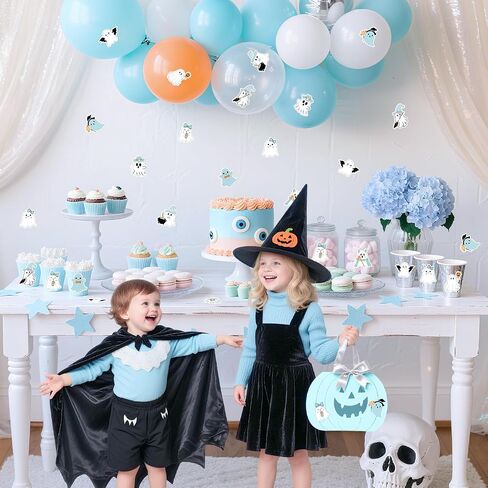 K KUMEED Pink Halloween Stickers Roll Cute Spooky Waterproof Self-Adhesive Ghost Decal Stickers for Halloween Party Envelope Scrapbook Decor DIY Crafts Scrapbooks Halloween Party Decor,500 PCS in Saudi Arabia