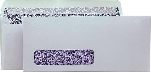 500 Minas Envelope #10 Business Envelope, Laser/ Inkjet Compatible, Peel & Seal, Left Window, Security-Tinted, White, 500/Box in Saudi Arabia