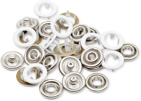 Dritz 15-65 Snap Fasteners, Size 15 (3/8-Inch), Nickel 7-Count in Saudi Arabia