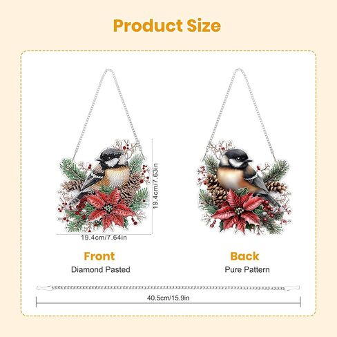 EOBROMD Diamond Hanging Art Kits for Adults, Cross Butterfly Suncatcher Diamond Art Painting, DIY Special Shaped Rhinestone Kits for Adults, Window Pendants Home Garden Wall Hanging Ornament in Saudi Arabia
