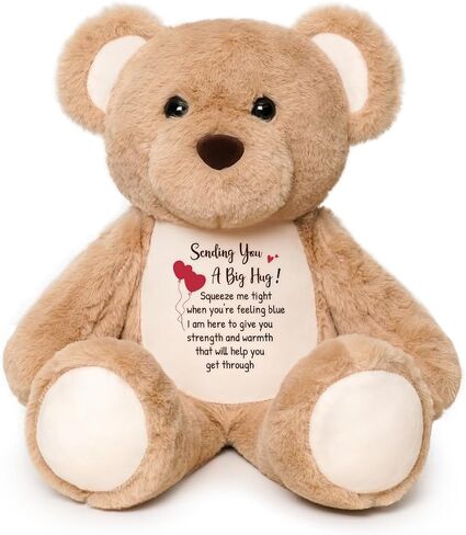 Teddy Bear محشو بالحيوان ، مطرزة على ما يرام قريبا الدب الفخمة مع ضمادة الإصابة ، والاستعادة والهدايا الهدايا للنساء الأطفال الصغار الفتيات المرضى ، والراحة أفضل 15 " in Saudi Arabia