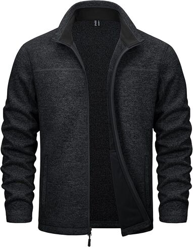 Magcomsen Men's Full zip zip queets خفيفة الوزن شتاء Zip up سترة دافئة عمل غير رسمي in Kuwait