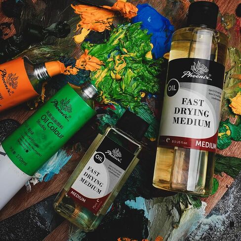 Phoenix Painting Diluent - 16.9 Fl Oz./ 500 مل منظف فرشاة الزيت ، أرق طلاء الزيت بدون رائحة ، مذيبات معدنية مذيب ، رسم للفنانين in Kuwait