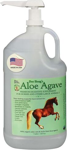 الأصلي Udder Balm Doc Hoag's Aloe Vera + Agave Premium Horse ملحق لصحة الأمعاء، ودعم المعدة الطبيعي للخيول وتخفيف التوتر، ودعم تحسين القرحة للخيول والحيوانات الكبيرة الأخرى in Kuwait