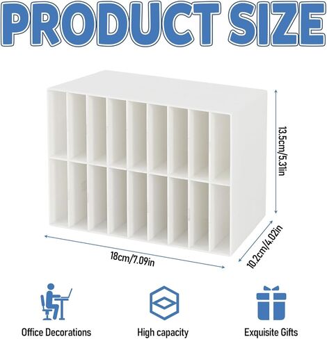 ماركت منظم للمكتب ، رف تخزين حامل القلم الأفقي ، عقد 72 صناعًا ، ورسم منظمي الفنون والتخزين للمنزل ، وغرفة الحرفية ، والمكتب (واضح) in Kuwait