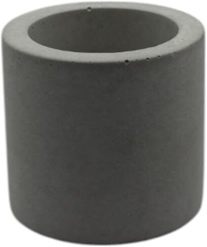 PRO&Family Concrete Desk Organizer Pencil Holder Pen Holder Office Decor Flower Pot Waiting Room Table Decor Coffee Table Decor Pencil Holder For Desk Home Office Decor (Gray, Big) in Kuwait