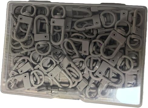 Keychain clip 60pcs Colorful Metal Keychain Clasps Swivel Snap Lobster Claw Clasps Lanyard Hardware Key Chain Hooks for Craft Bag Charm Clip Dog Tags Purse Zipper Beads Jewelry Making DIY Supplies in Saudi Arabia