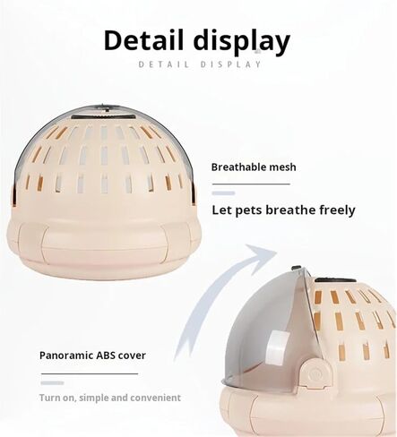 Cat Space Capsule Nest Box Box Pet Case Flight Case Case Portable Bag Simple and Treasable (Beige) in Kuwait