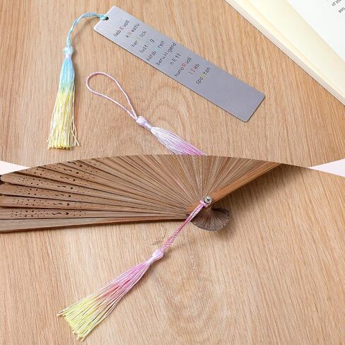 20Pcs Mini Bookmark Tassels for Keychain Making, 5.5 inch Long Colorful Soft Handmade Tassels for Crafts Personalized Silk Jewelry Book Mark Making DIY Projects in Saudi Arabia