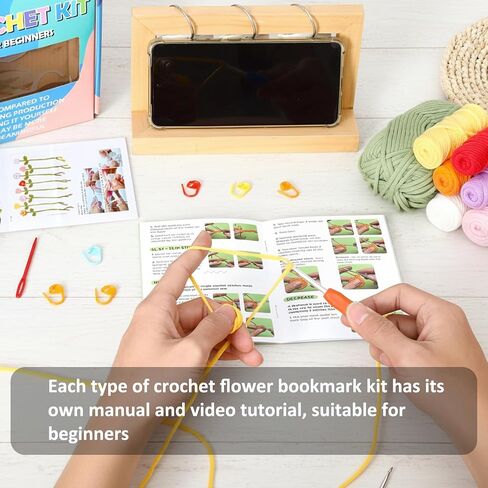 inawenxlg crochet kit للمبتدئين مع دروس الفيديو - amigurumi starter مجموعة لصنع 4 نباتات معلقة بوعاء كروشيه كروشيه مجموعة للبالغين والمراهقين in Saudi Arabia