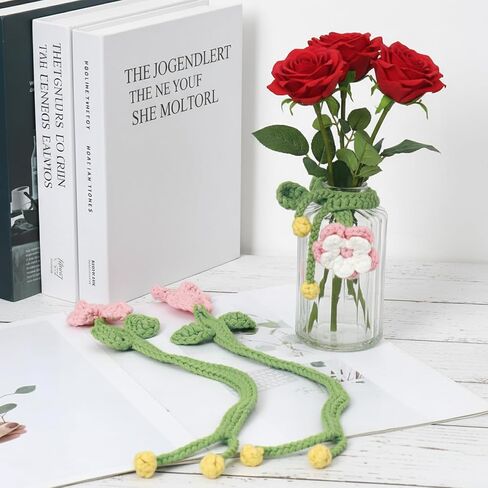 inawenxlg crochet kit للمبتدئين مع دروس الفيديو - amigurumi starter مجموعة لصنع 4 نباتات معلقة بوعاء كروشيه كروشيه مجموعة للبالغين والمراهقين in Saudi Arabia