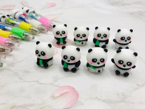 12pcs Panda Mini Multicolor Pen في أقلام 4 في 1 ، أقلامًا كبيرة من الأحوال ، الحبر كاواي ، in Kuwait