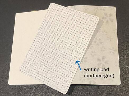 صنع في اليابان دفتر Notebook Washi مع Sakura Watermark (صفحة 48) و 2 أوراق yuzen اوريغامي ورقة - هدية القرطاسية اليابانية الفاخرة (Indigo chrysanthemum) in Saudi Arabia