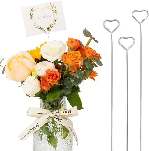 30PCS حامل بطاقة الأزهار ، حامل بطاقة الأسلاك للمكان لحفل زفاف صورة مقطع صورة ، حامل اسم رقم اسم العدد ، حامل مذكرة لترتيب الزهور ، حفل زفاف ، دش الطفل ، الحفلات ، الزخارف (الذهب ، جولة) in Kuwait