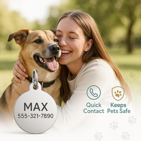 Dr. Fremont's Personalized Stainless Steel Dog Tag, Classic, Large Bone in Kuwait