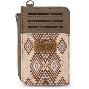 Montana West Wrangler Cow Print Wallets for Women Boho Western Card Holder WG133-W005BK in Kuwait