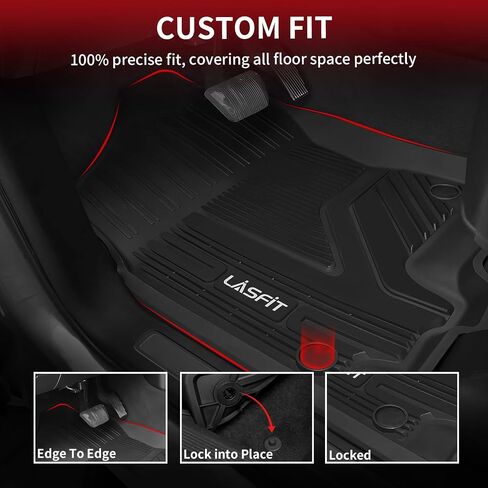 LASFIT 5.7FT Truck Bed Mat for Ram 1500 2002-2018 & 1500 Classic 2019-2024 (5FT7/67.4 inches) NOT for Optional Rambox, All Weather Custom Fit TPE Truck Bed Liner in Saudi Arabia
