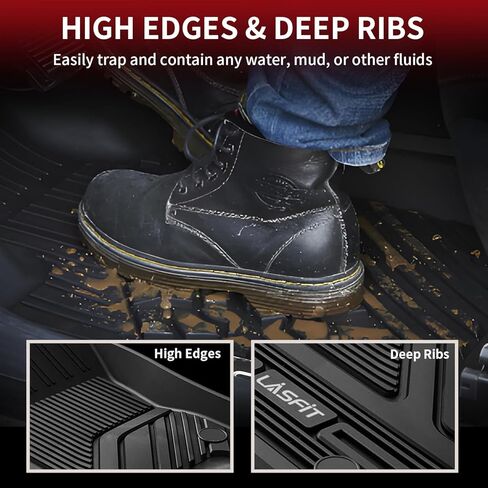 LASFIT 5.7FT Truck Bed Mat for Ram 1500 2002-2018 & 1500 Classic 2019-2024 (5FT7/67.4 inches) NOT for Optional Rambox, All Weather Custom Fit TPE Truck Bed Liner in Saudi Arabia