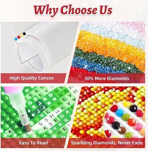 Zendiyo Dragon Dragon Diamond Painting kits للبالغين ، وأطقم فن الماس 5D للمبتدئين البالغين ، و DIY Diy Drill Diamonds Dots Gem Art Painting and Crafts for Home Wall Decor in Kuwait